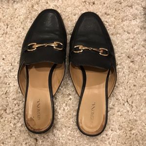 Well worn target flats